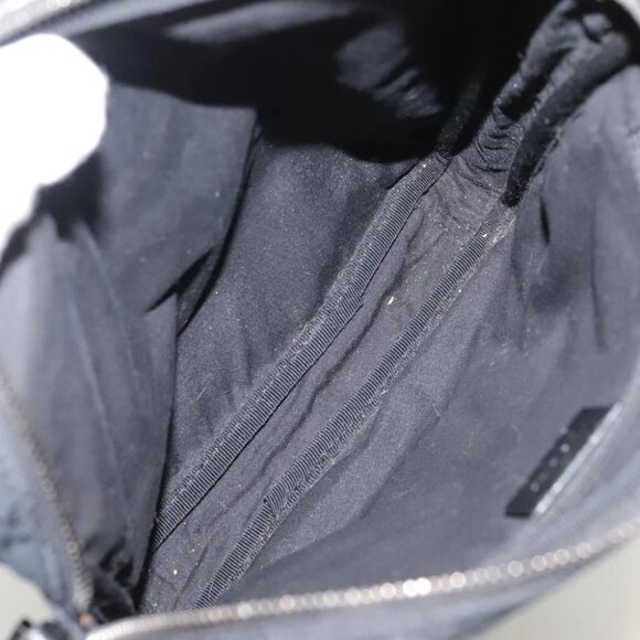 GUCCI GG Canvas Shoulder Bag Black Silver - Picture 13 of 15